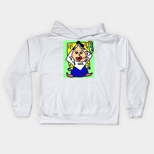 Doodle Drop Dina Kids Hoodie